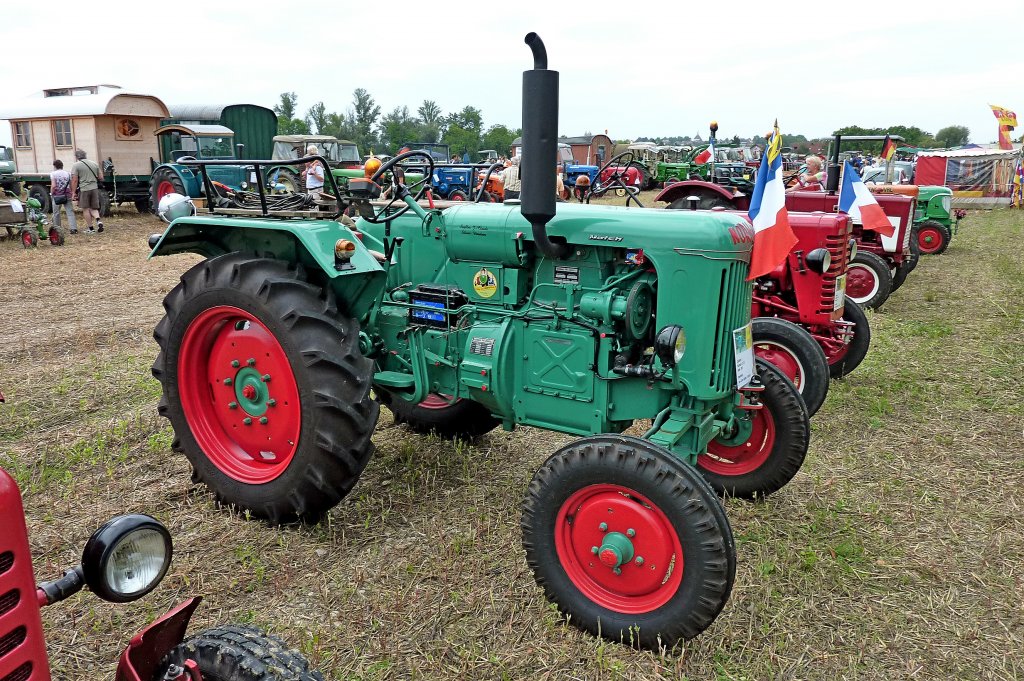 Normag, 2-Zyl.Diesel mit 22PS, Baujahr 1955, Traktorentreff Breisach, Sept.2011
