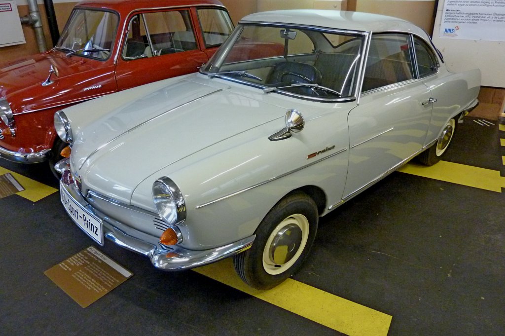 NSU Sport Prinz, Baujahr 1965, 583ccm, 30PS, Vmax.120Km/h, Karosserie von Bertone, Automuseum Schramberg, Mai 2012