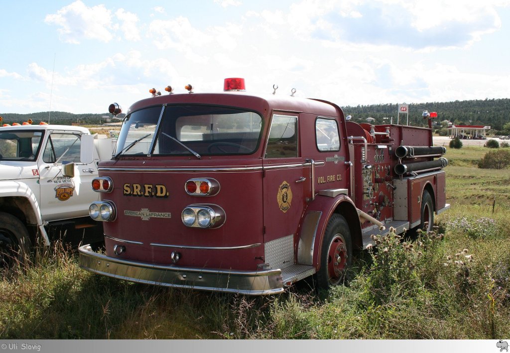 Old and Rusty: Abgestellte American La France Pumper des Sapello Rociada Fire Department. Aufgenommen am 20. September 2011.