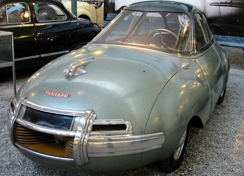 Panhard Prototyp im Automuseum Mulhouse/ Elsass. Cit de l´Automobile, Oktober 2005.