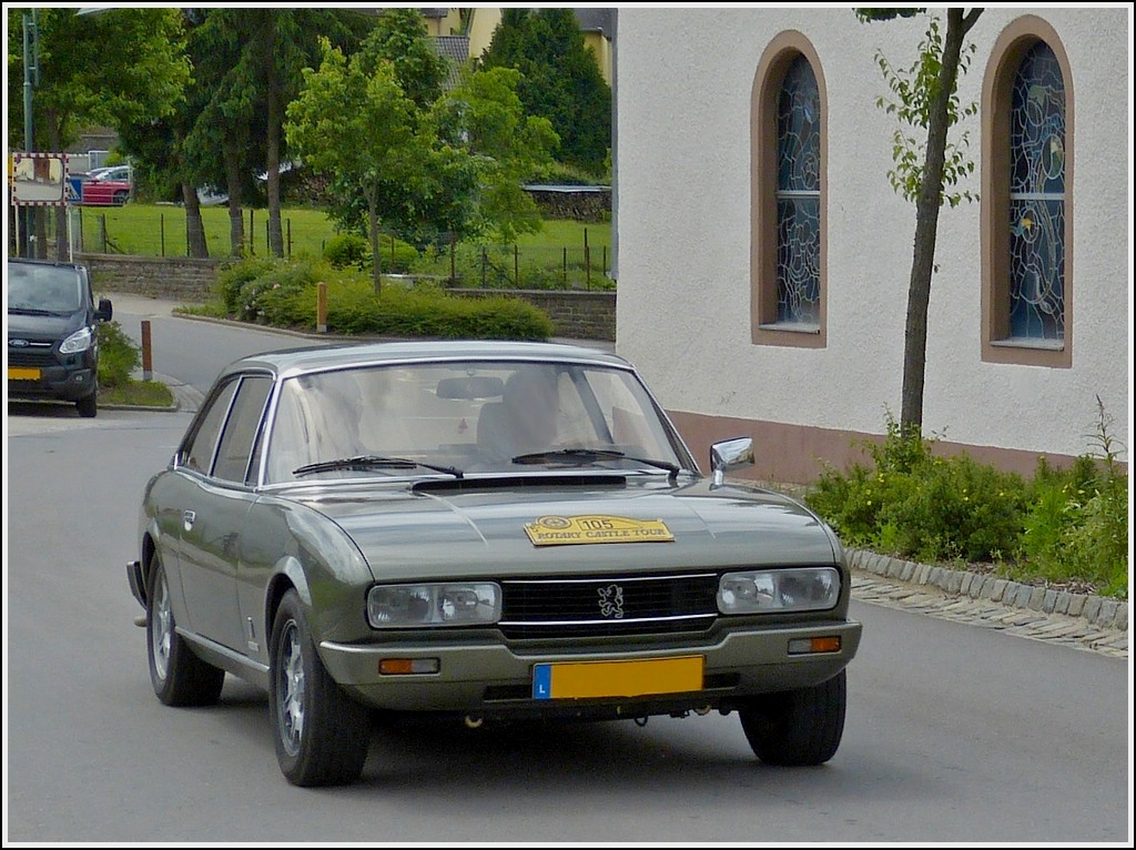 Peugeot 504 Coup V6, Bj 1981, nahm an der Rotary Castle Rundfahrt am 30.06.2013 in Luxemburg teil.
