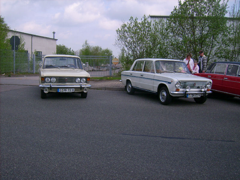 Polski Fiat und Lada WAS beim jhrlich am 1.Mai stattfindenten Oldtimertreffen am Nutzfahrzeugmuseum Hartmannsdorf