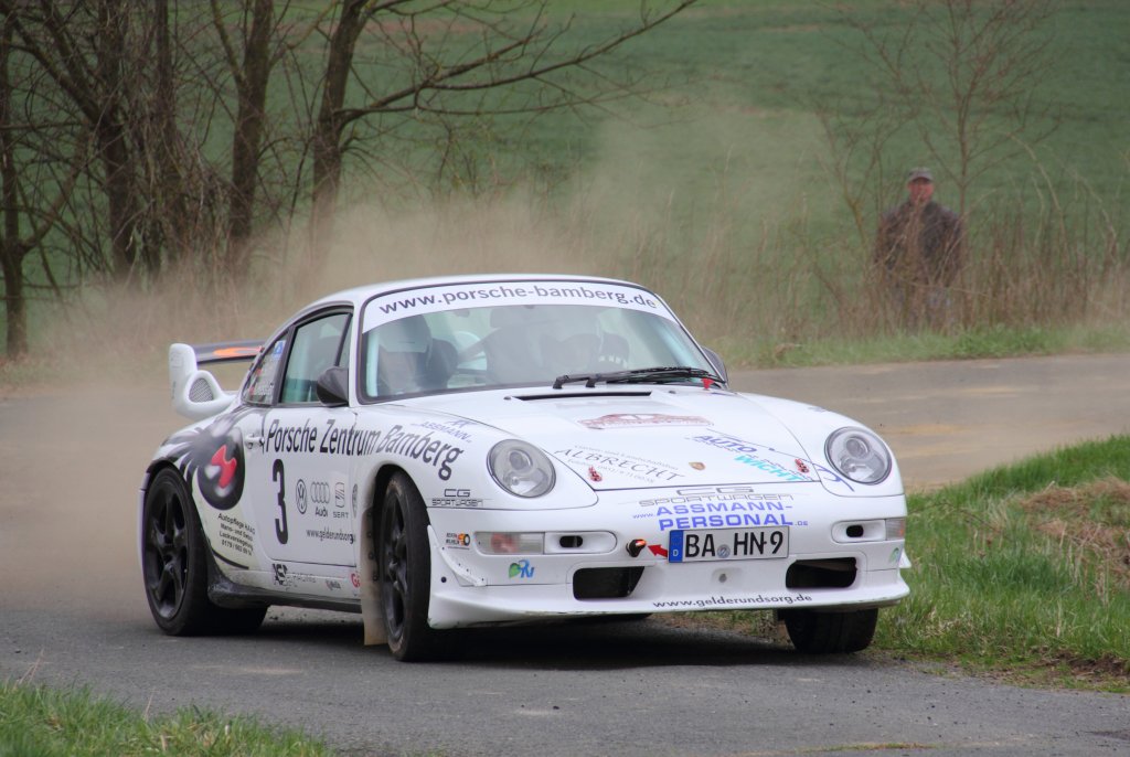 Porsche 911 993 WP1 der Rally Sonnefeld (AMC Hohe Alitz) am 20.04.2013. (Nicolas Haessler/ Holger Suhl/ 3)