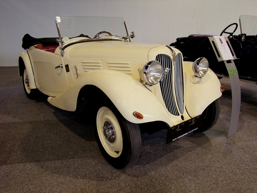 PRAGA-Baby; 22PS; 998ccm; Baujahr 1935; wurde anlsslich der 14.Rieder-Automesse zur Schau gestellt; 120204