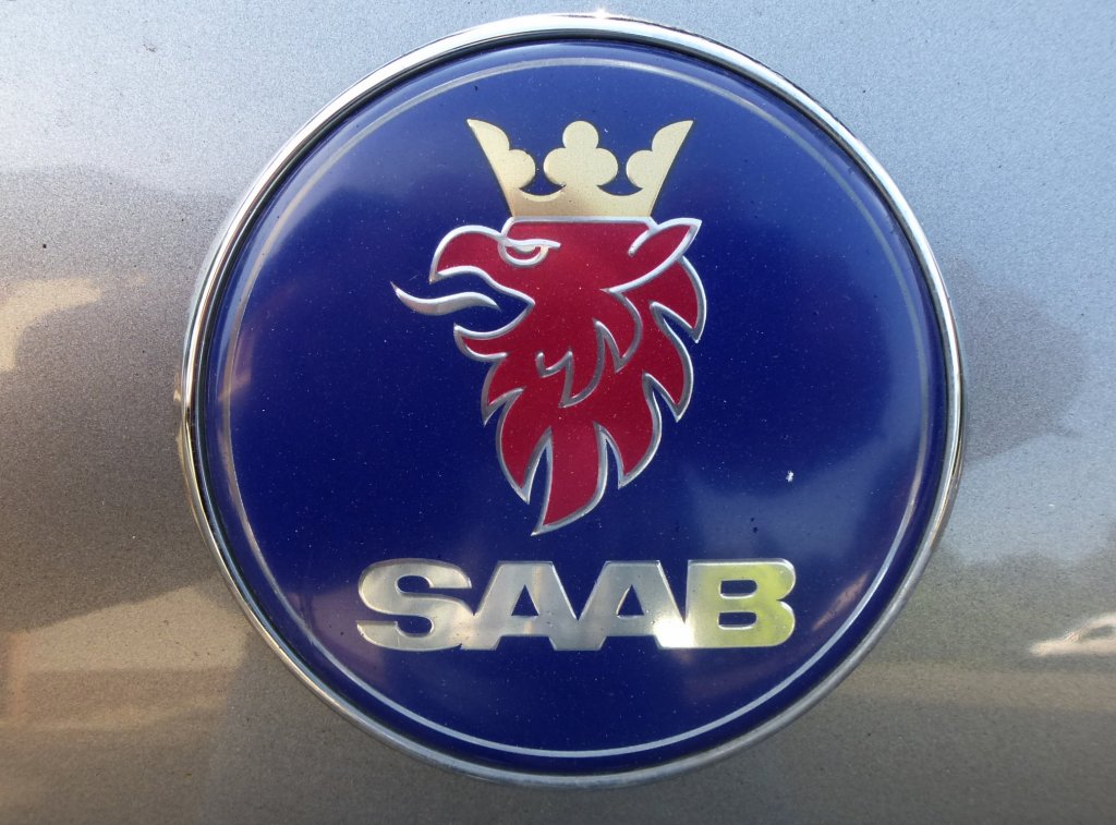 Saab, der schwedische Konzern baute seit 1947 Personenkraftwagen, Juli 2013