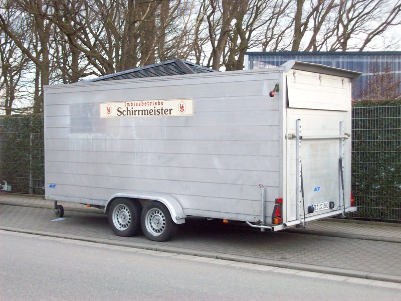 Schirrmeister Transport Anhnger Aluminium vom Imbissbetrieb aus Marl 03/03/2010