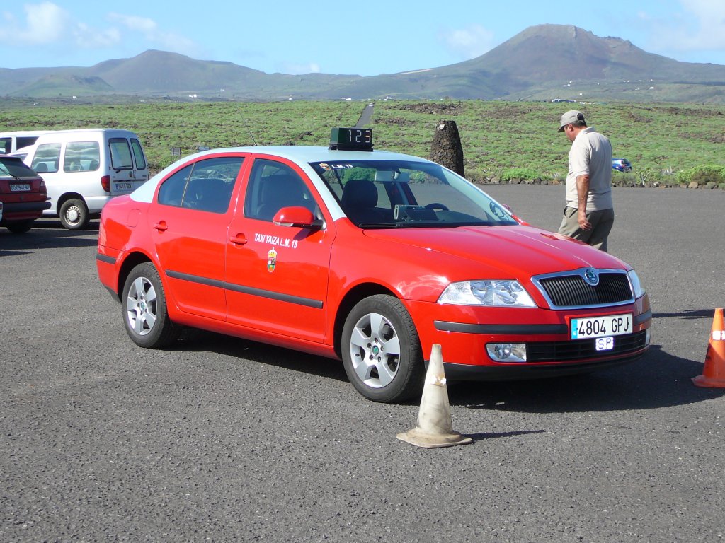 Skoda als Taxi unterwegs auf Lanzarote im Januar 2010
