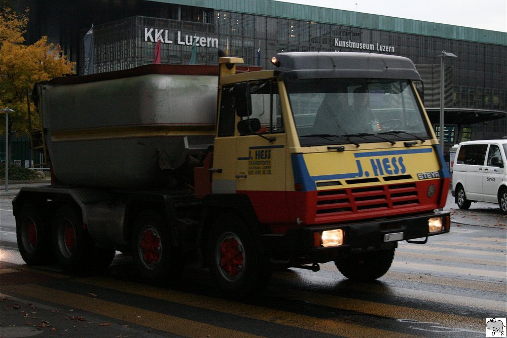 Steyr 91 des Schweizer Unternehmens  J. Hess  aufgenommen am 8. Oktober 2009 in Luzern.