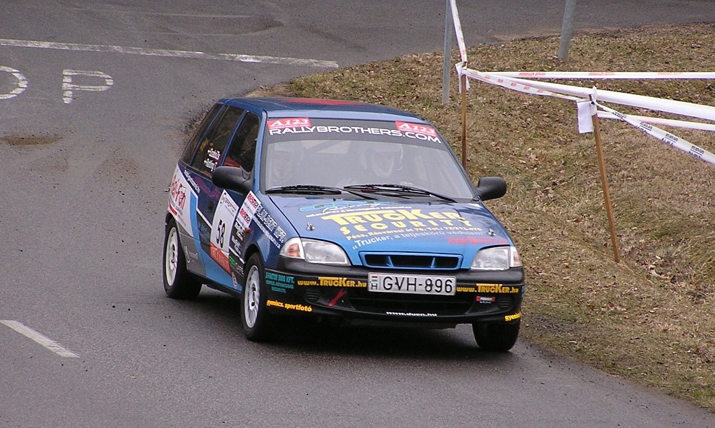 Suzuki Swift. Foto: Rallye Sprint, bei Abaliget (11.03.2012).