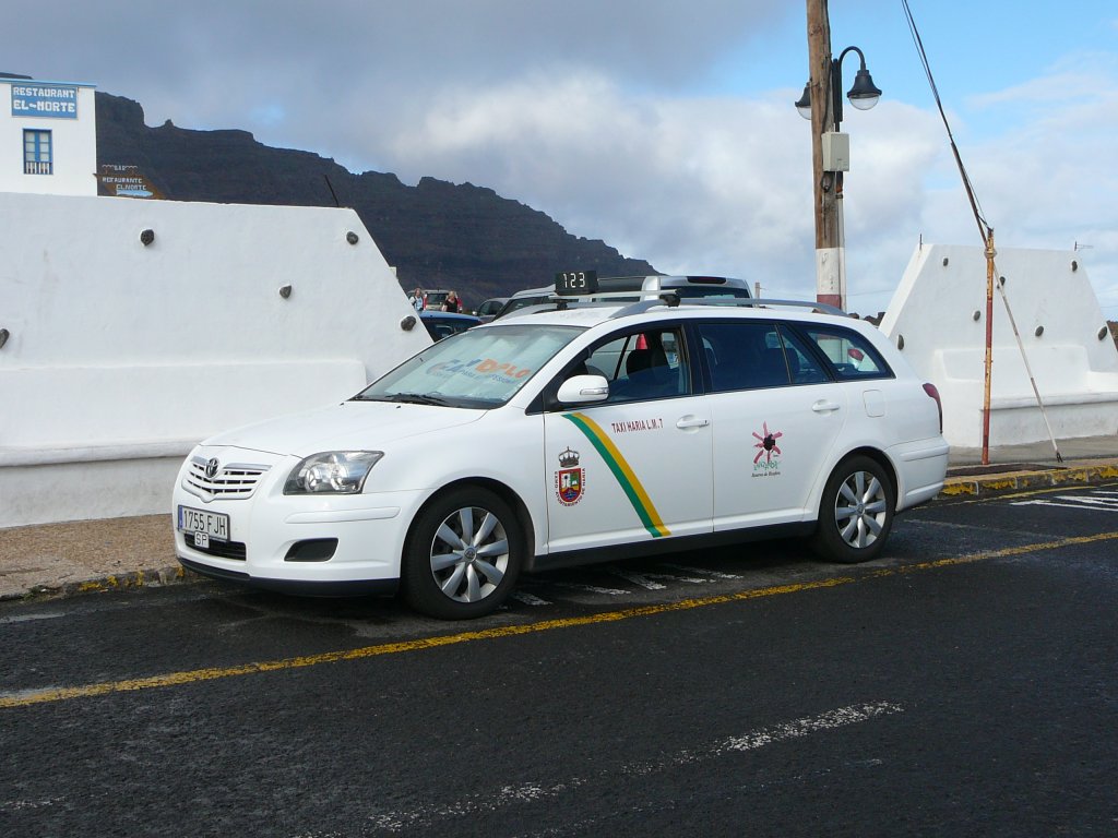 Toyota als Taxi auf Lanzarote im Januar 2010