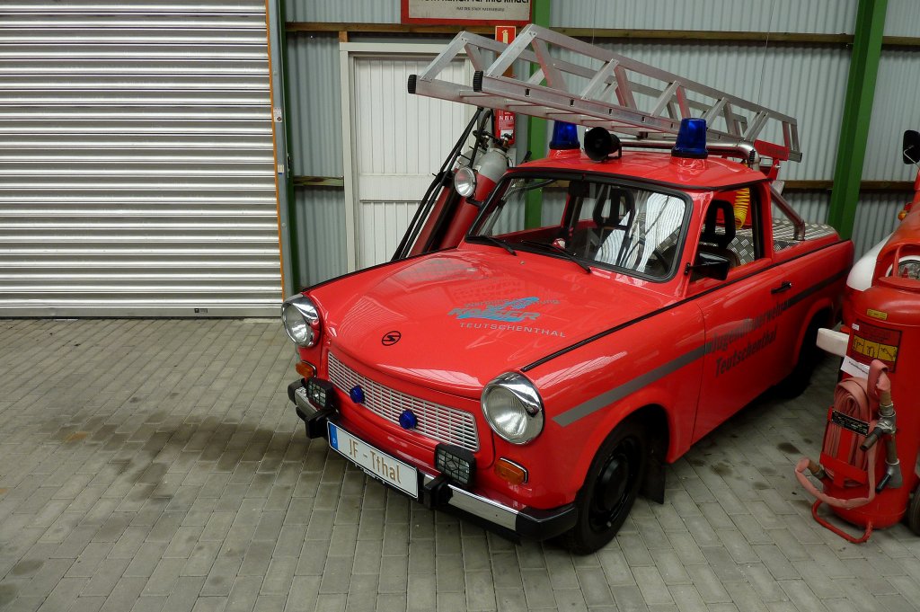 Trabant 601, als Feuerwehrauto, Technikmuseum Merseburg, Mai 2012