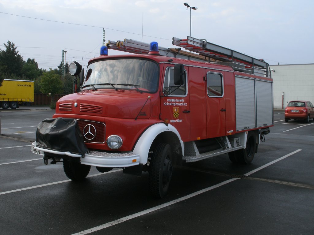 Vom Katastrophenschutz Putbus stammt dieser Mercedes der am Morgen,vom 22.September 2011,in Bergen/Rgen stand.