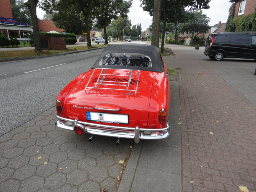 VW Karmann-Ghia, Typ 14, Cabrio,  Automatic,  Baujahr 1968, am 17.9.2012 in Hamburg-Billstedt