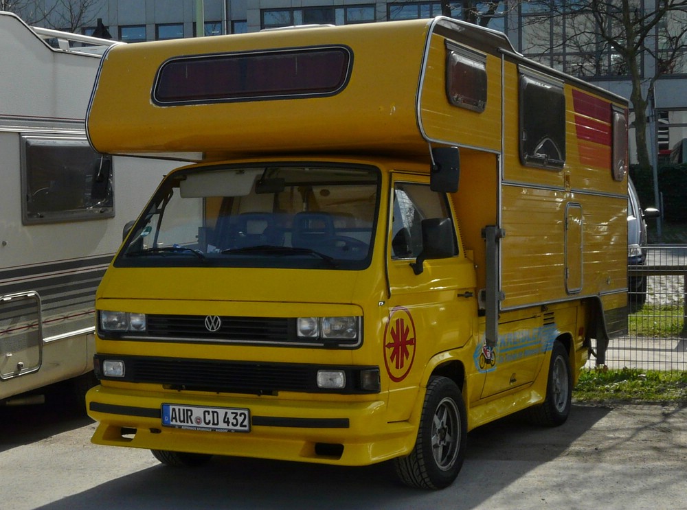 VW T3 Campingmobil aufgenommen in Essen am 02.04.2011.