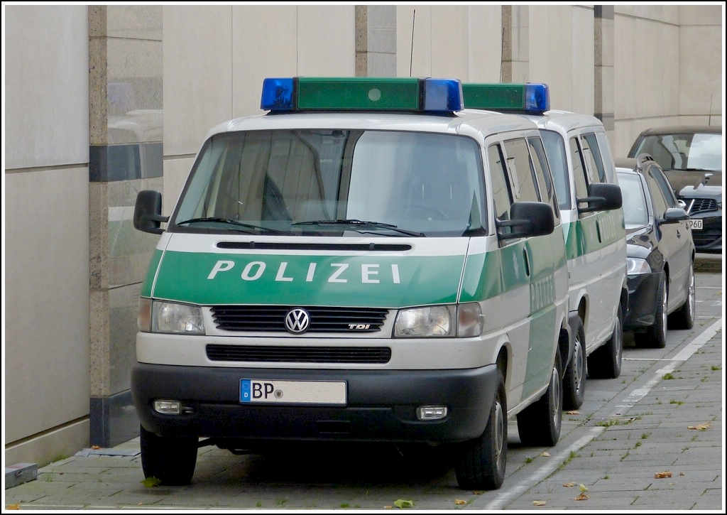 VW T4 der Bundespolizei aufgenommen am Bahnhof von Siegen am 13.10.2012
