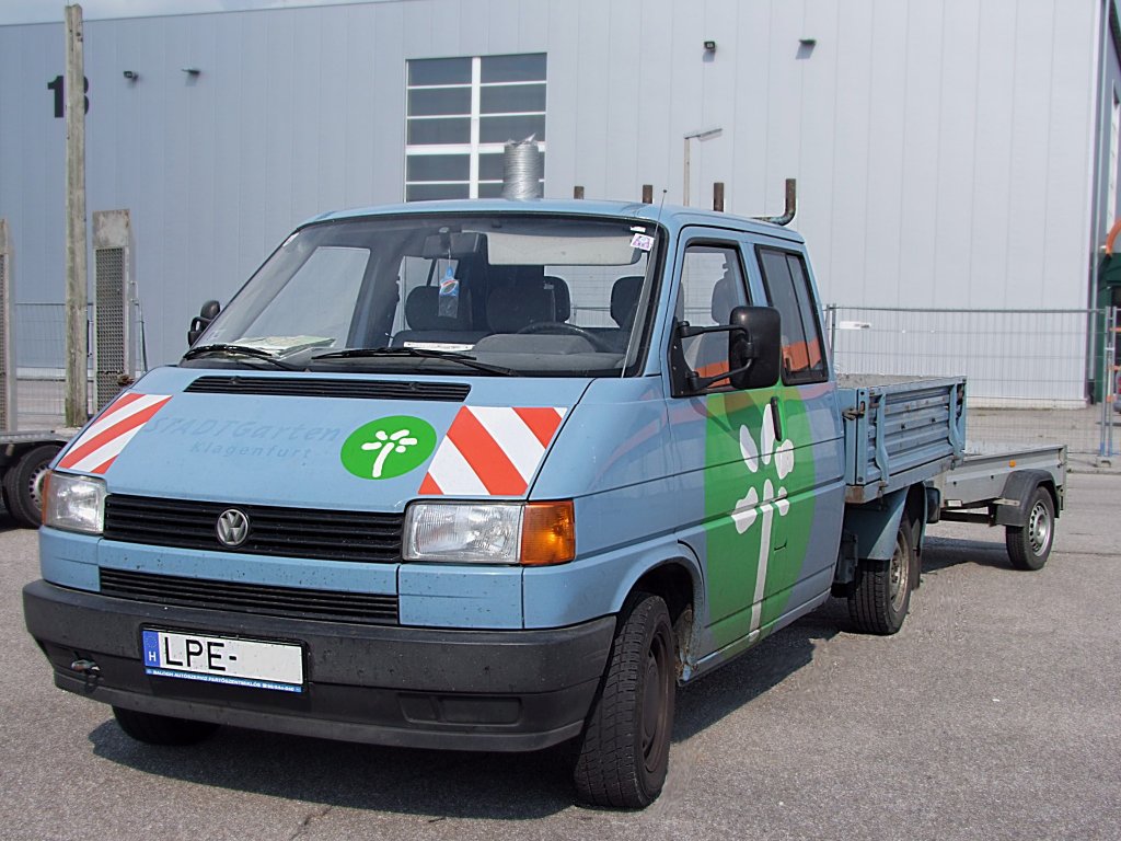 VW-T4 war einmal im Einsatz fr Stadtgarten-Klagenfurt, und ist jetzt in Ungarn angemeldet;100626