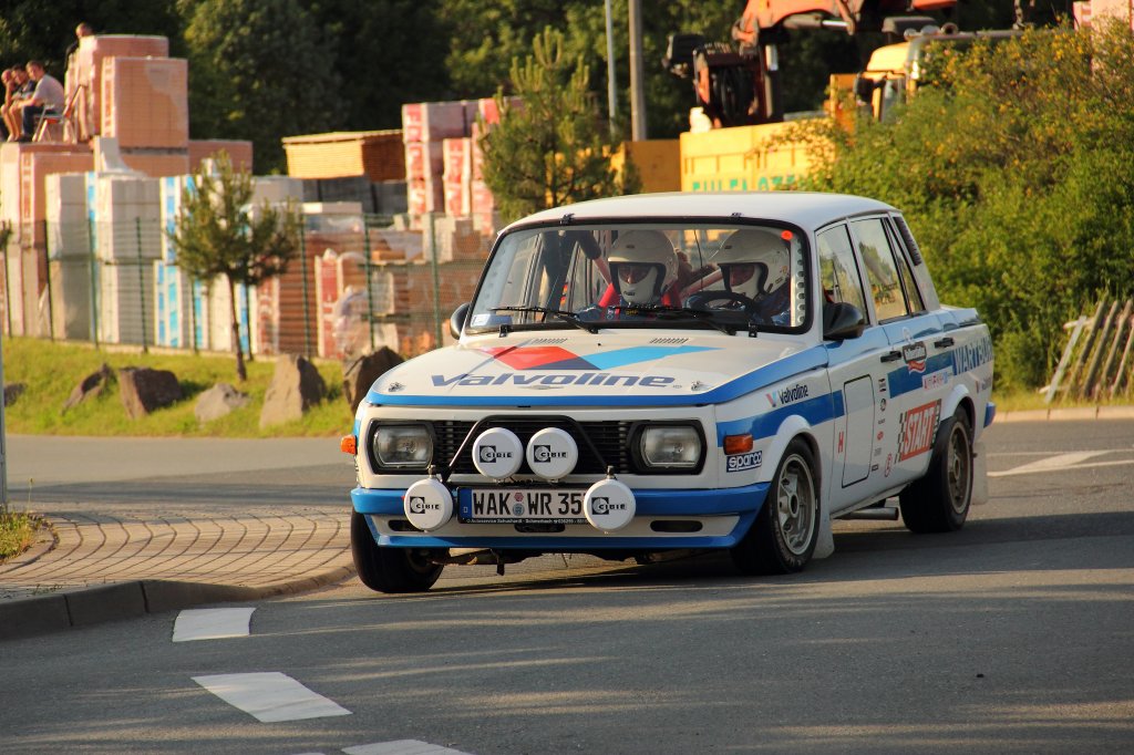 Wartburg 353 bei der Rally in Pneck (Rahmenprogramm) 2011. Fahrer: A. Schuchardt, Beifahrer: R. J. Koch.