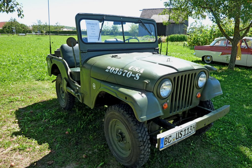 Willys Jeep CJ5, Baujahr 1966, 2199ccm, 72PS, Oldtimertreffen in Krnbach, Aug.2012
