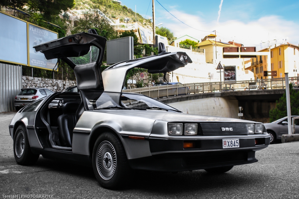 Wunderschoener DeLorean in Monaco am 28.9.2012 