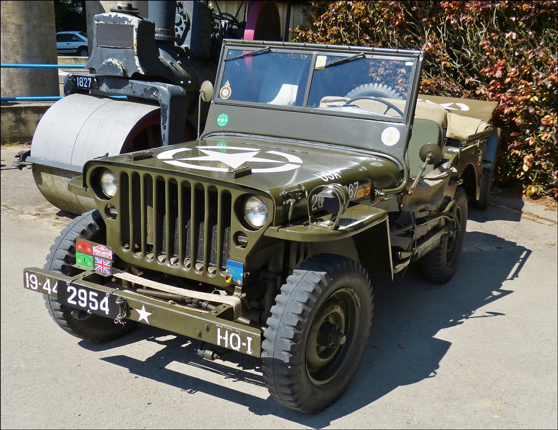. Auch dieser Willys Jeep war am 17.05.2014 im Parc Merveilleux in Bettembourg zu bewundern.  