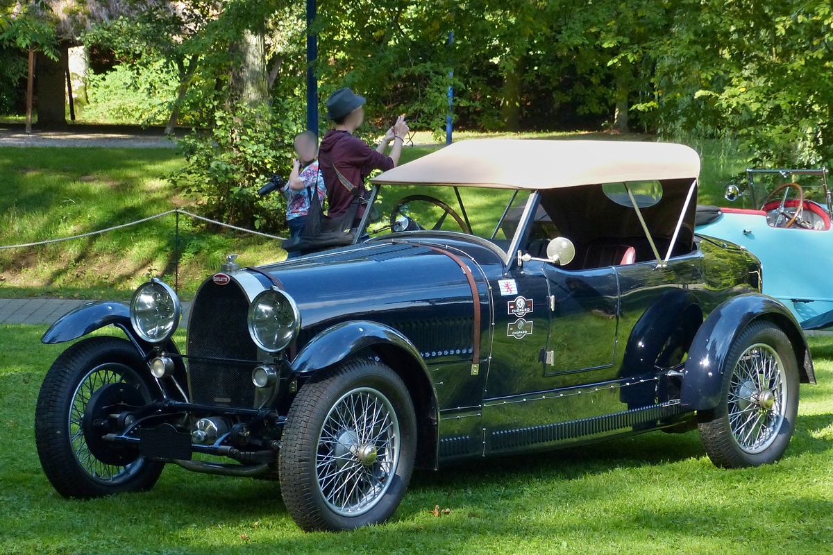 . Bugatti Cabrio zu sehen bei den Classic Days in Mondorf am 30.08.2014.  