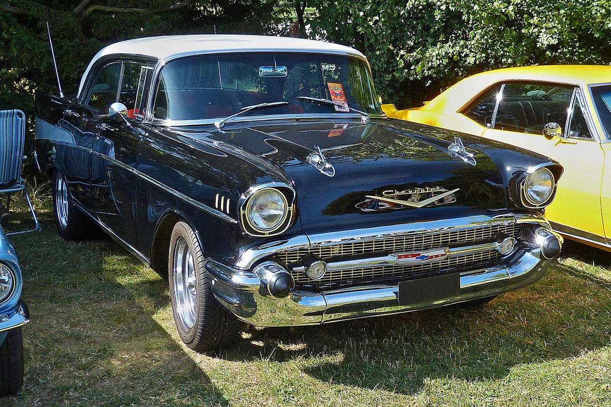 . Chevrolet Bel Air am 02.08.2015, in Steinfort bei den Vintage Cars & Bikes Days.