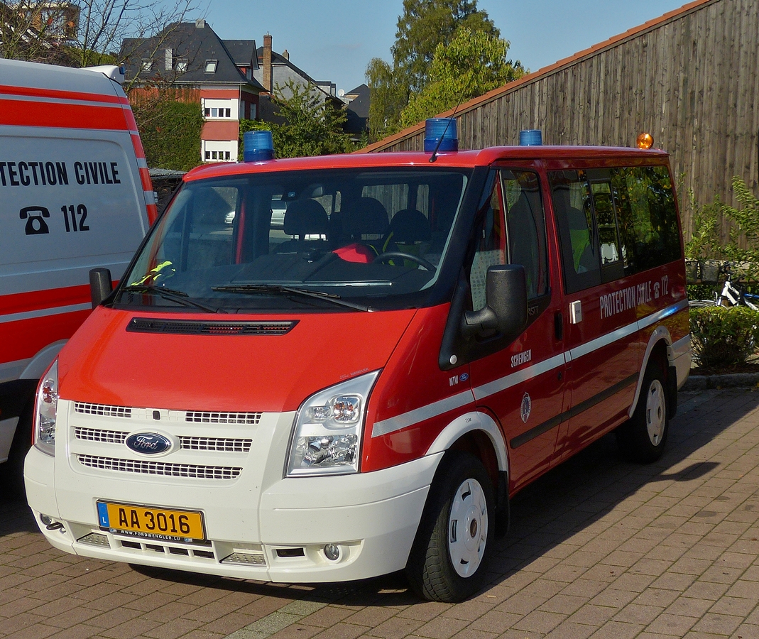 . Ford Transit, MTW der Freiwilligen Feuerwehr aus Schengen.  18.10.2014  