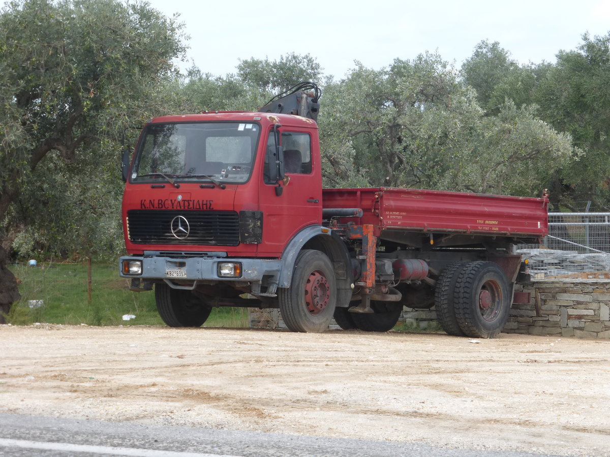 05.10.19,Mercedes-Benz Kipper auf Thassos/Greece.