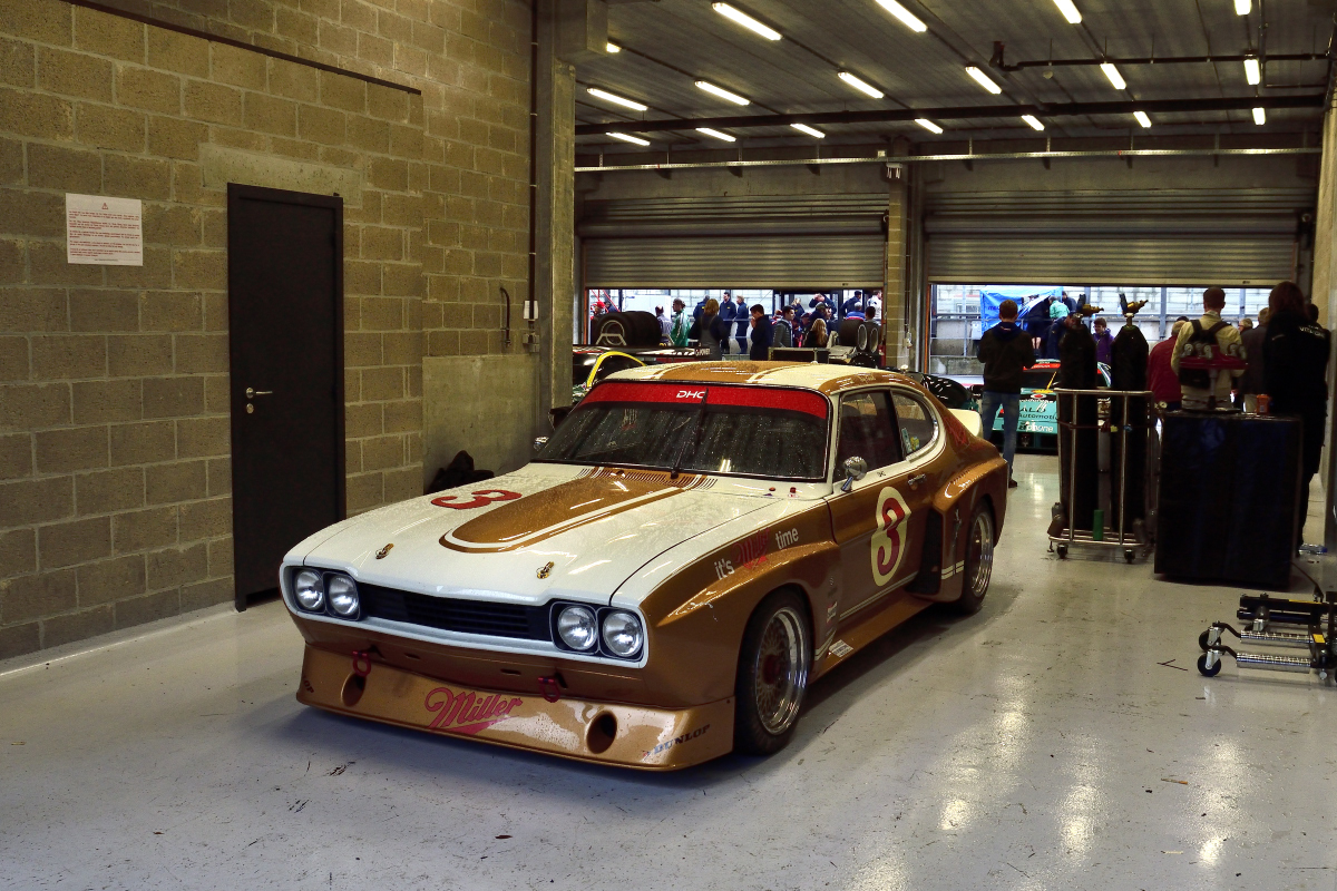 #3 in der Box, Ford Capri, Historic Motor Racing News U2TC & Historic Touring Car Challenge with Tony Dron Trophy zu Gast bei den Spa Six Hours Classic vom 27 - 29 September 2019