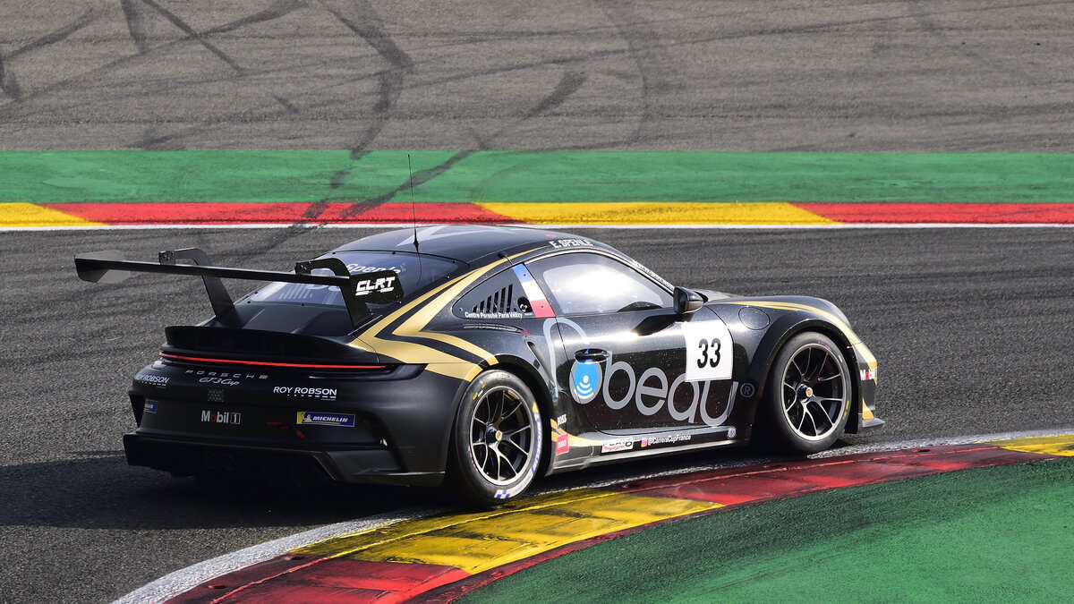 #33 Evan SPENLE (FRA) Team CLRT Racing, Fahrzeug: Porsche 911 GT3 Cup (Type 992). Porsche Carrera Cup France im Rahmenprogramm, der FIA WORLD ENDURANCE CHAMPIONSHIP 2022 / 6 HOURS OF SPA-FRANCORCHAMPS 7.Mai 202