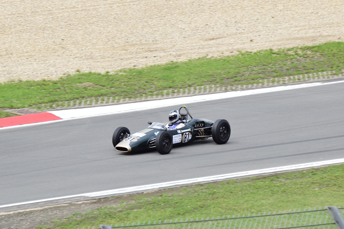 #81, Bradley, Richard (GBR) im Brabham BT2 (1962), Rennen 2: FIA-Lurani Trophy für Formel Junior Fahrzeuge, am Samstag 10.8.19 beim 47. AvD - Oldtimer Grand Prix 2019 / Nürburgring