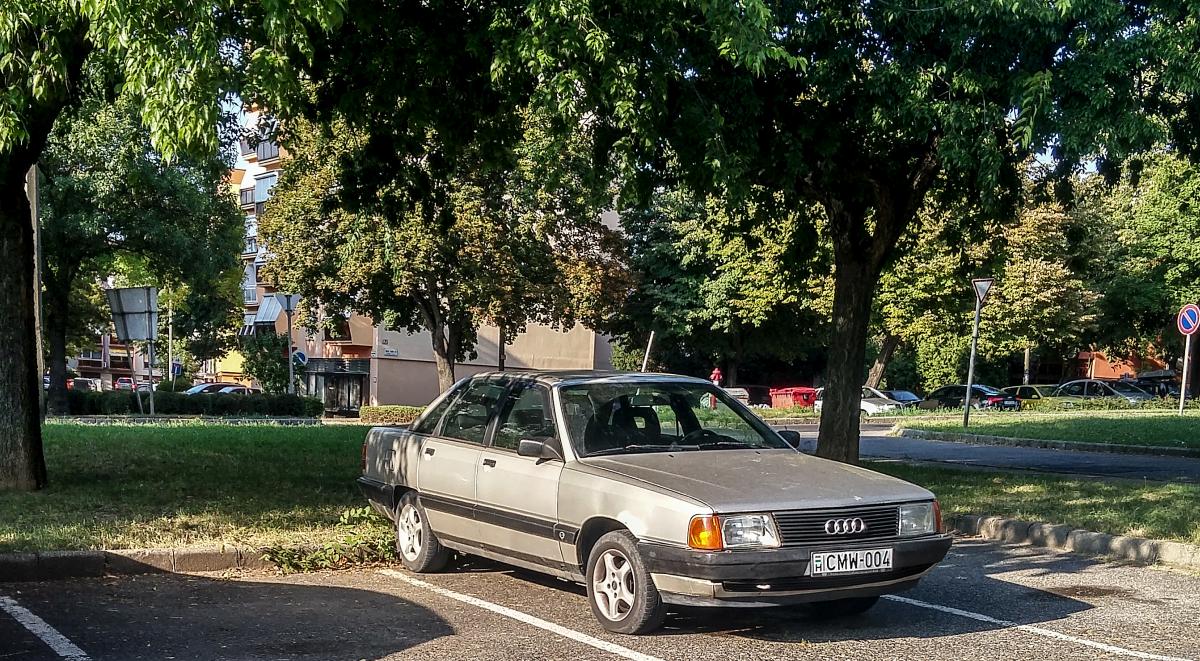 Audi 100. Foto: August, 2019 in Pécs (Ungarn).