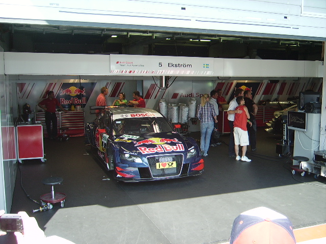 Audi A4 DTM steht am 16.08.09 auf dem Nürburgring 