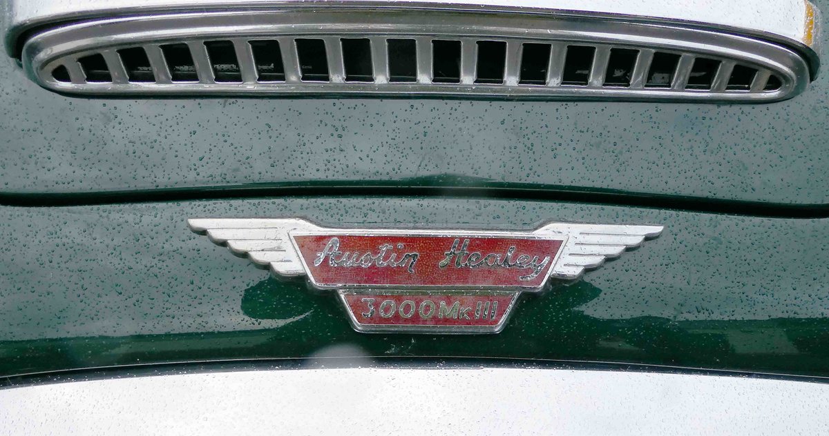 =Austin Healey 3000 MK III Logo, gesehen bei der Technorama Kassel im März 2017