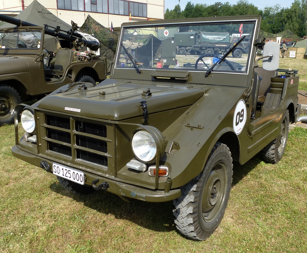 Autounion  Munga , Allrad-Gelndewagen der Deutschen Bundeswehr, Bauzeit 1956-68, 6.Int.Militr-Fahrzeugtreffen im Schweizerischen Militrmuseum Full, Juli 2015