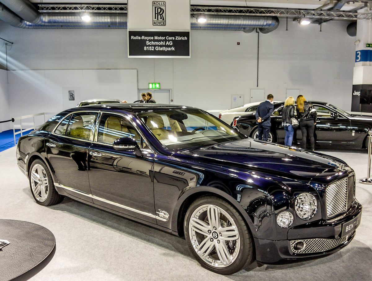 Bentley Mulsanne stand auf dem Auto Zürich 2014.