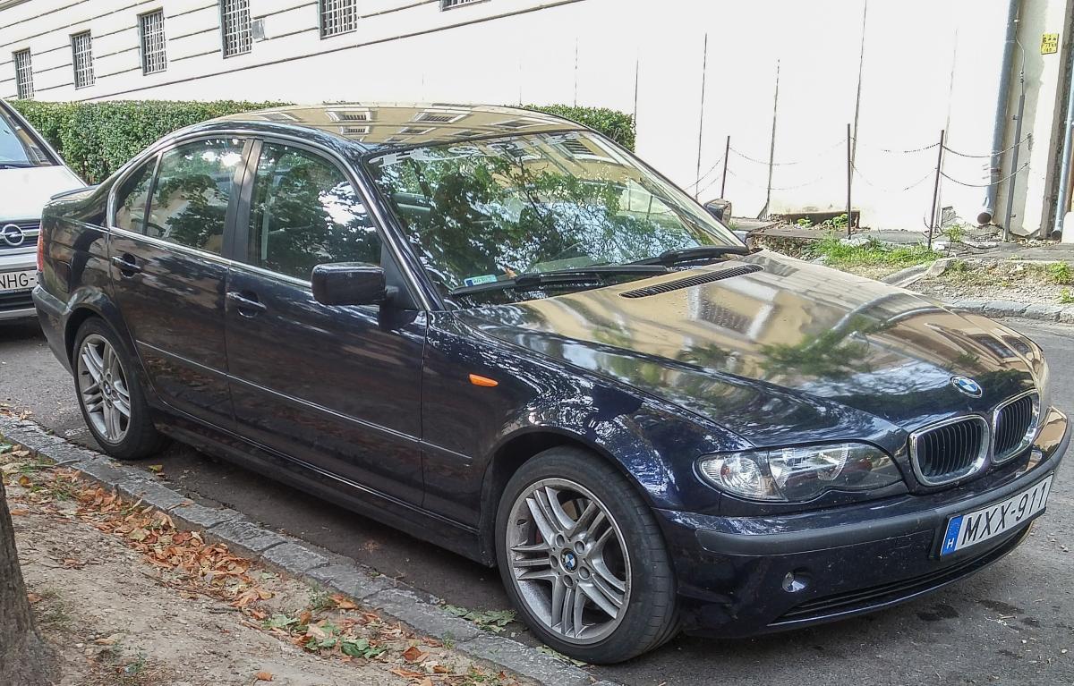 BMW e46 3er, gesehen in September 2019, Pécs (Ungarn).