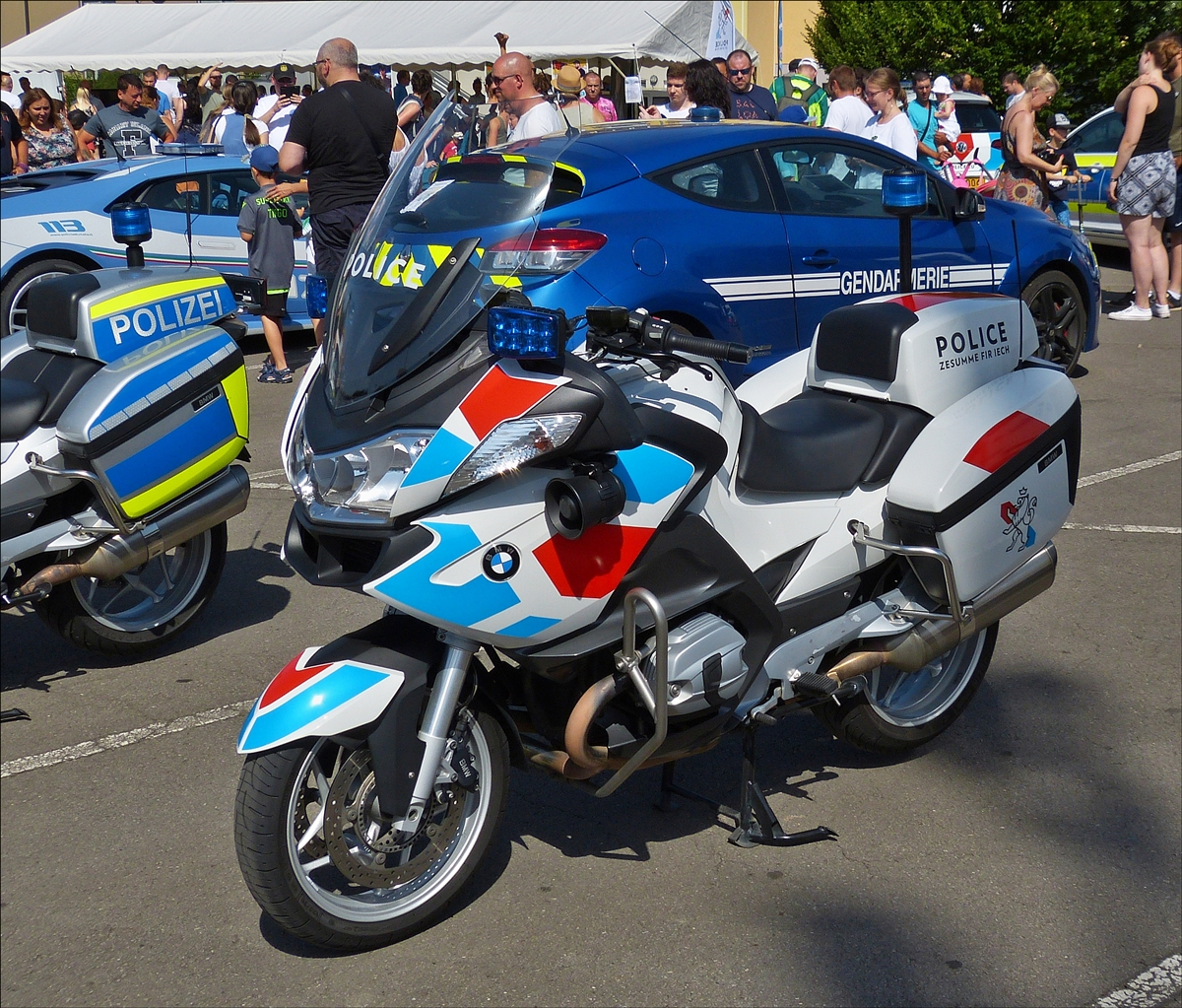 BMW Motorrad der luxemburgischen Polizei war beim „Tag der Polizei in Mersch“ zu begutachten. 30.06.2019