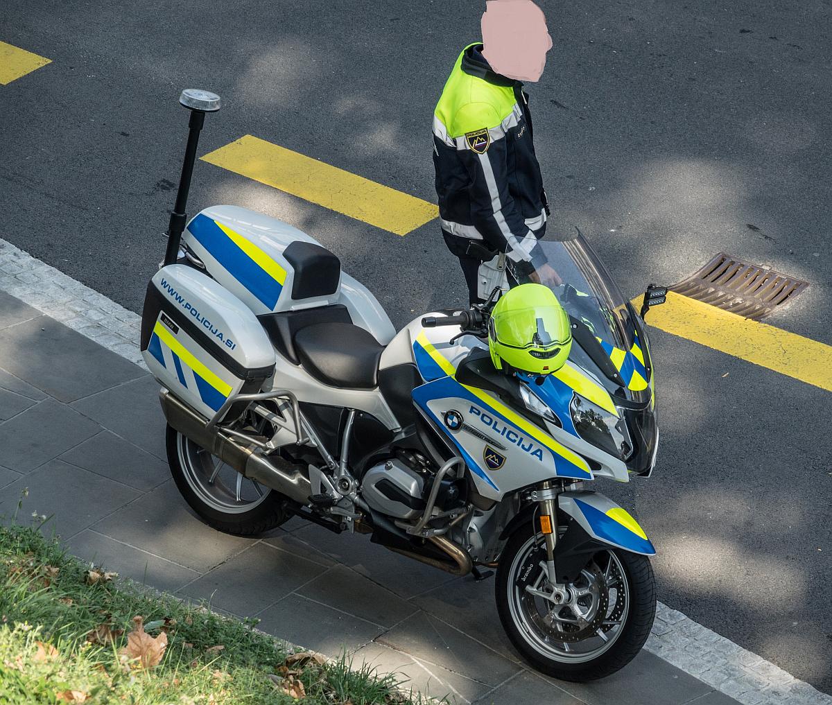 BMW Motorrad der slowenischen Polizei in Koper (SLO) am 21.08.2018.