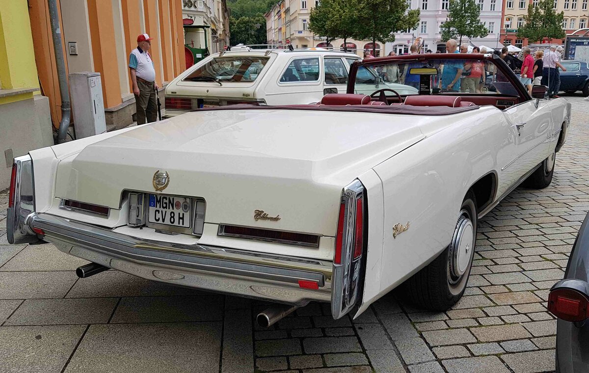 =Cadillac Eldorado, Bj. 1975, 8200 ccm, 196 PS, gesehen bei den Meiningen Classic 2022 im Juli