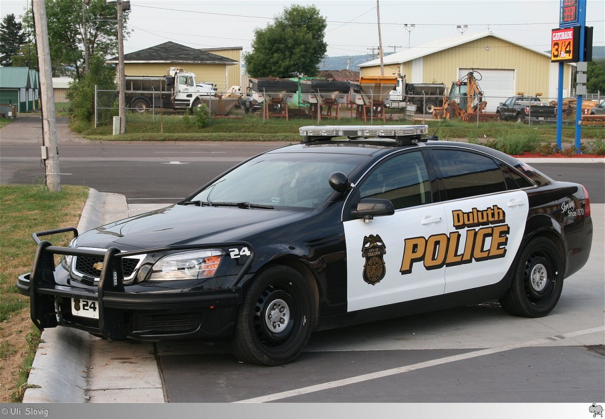 Chevrolet Caprice  Duluth Police # 24 , aufgenommen am 31. August 2013 in Duluth, Minnesota / USA.