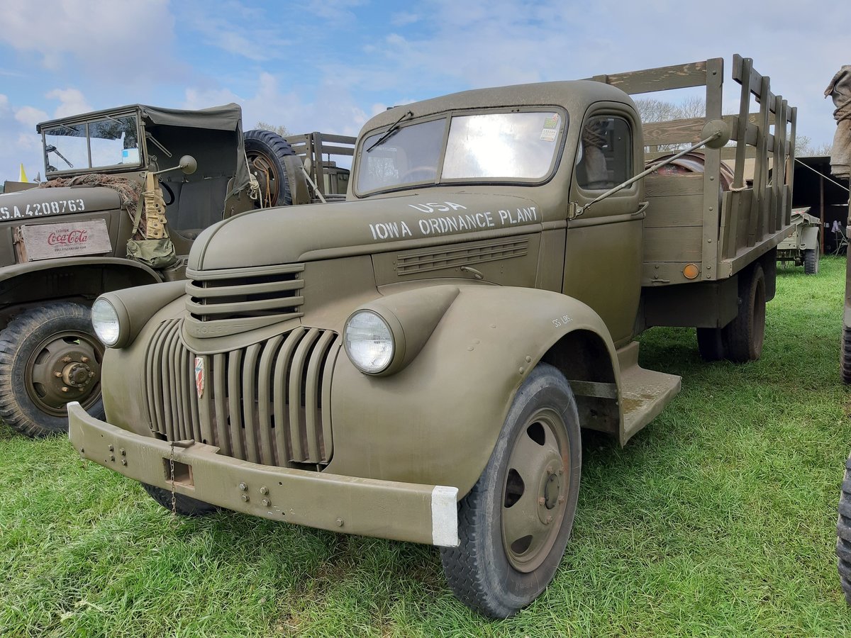 Chevrolet Pritschenwagen aufgenommen am 03.05.2019 auf einem Treffen für Militärfahrzeuge