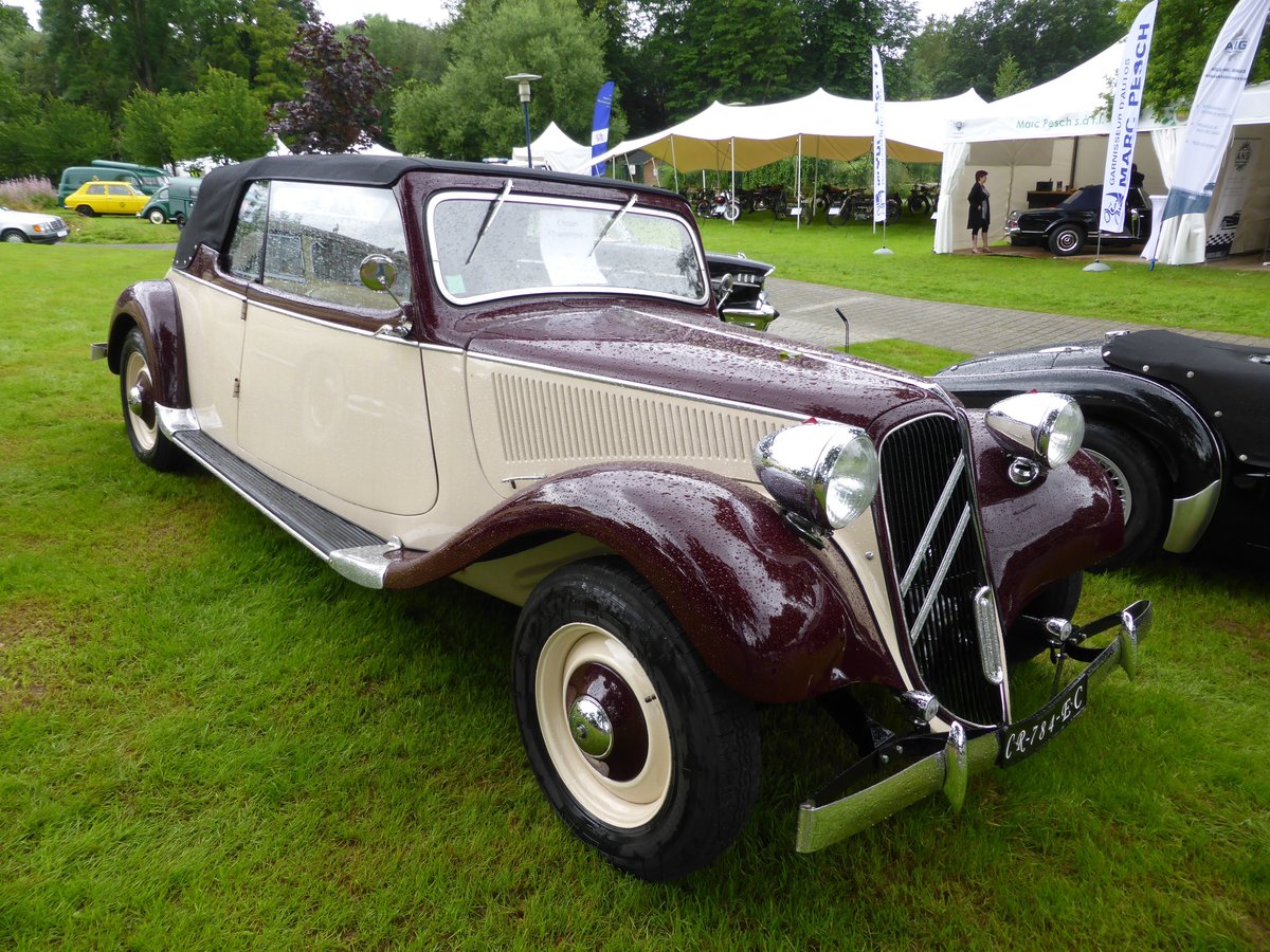 citroen 11 cv evocation cabriolet bei den luxembourg classic days 2016 in