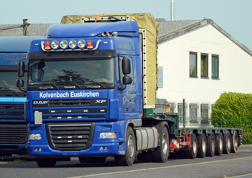 DAF XF 105.510  Kolvenbach  Tieflader in Euskirchen - 01.05.2014