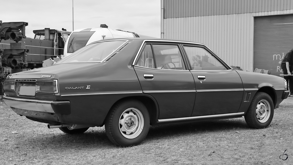 Der Mitsubishi Galant Σ wurde von 1976 bis 1980 gebaut. (Venlo-Blerick, Mai 2019)