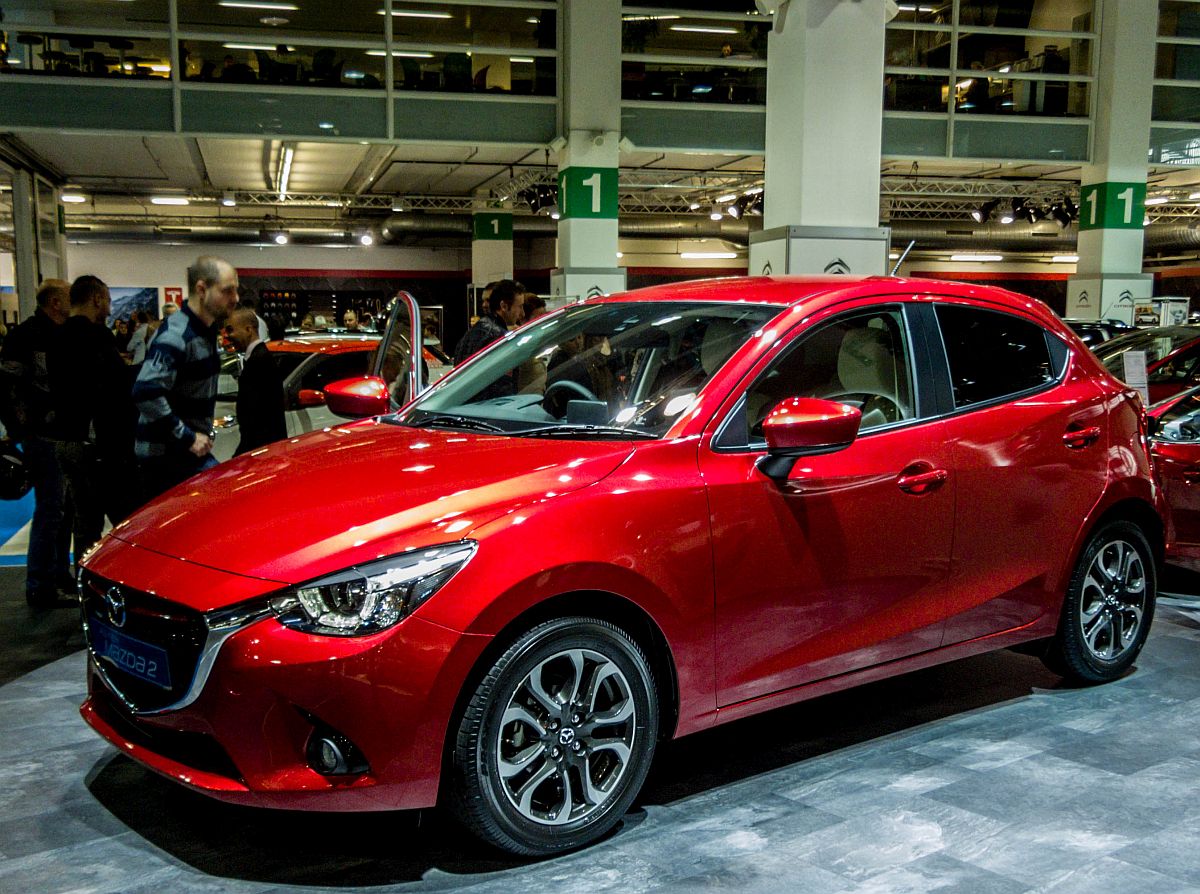 Der neue Mazda 2 (ab 2015) fotografiert auf dem Auto Zürich 2014.