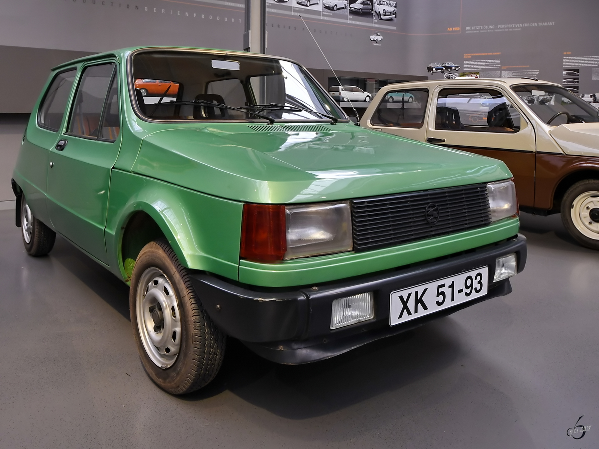 Der Prototyp Trabant P610 Anfang August 2018 im August Horch Museum Zwickau.