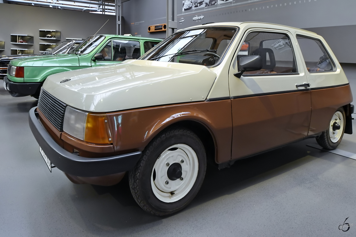 Der Trabant 601 WE von 1982 war ein Prototyp und ging wie viele andere Modelle nicht in Serie. (August Horch Museum Zwickau, August 2018)