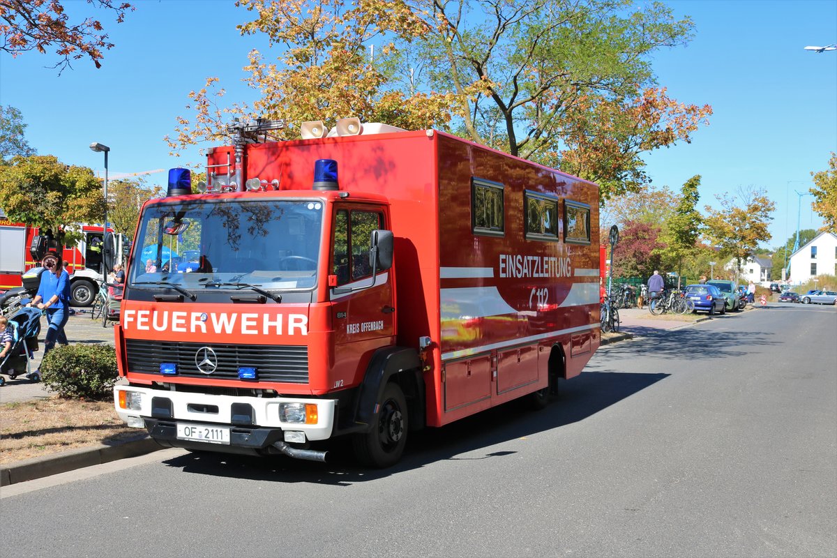 Der zweite ELW2 ein Mercedes Benz steht in Rödermark und war am 08.08.18 zu Gast bei der Feuerwehr Neu-Isenburg zum Tag der offenen Tür 