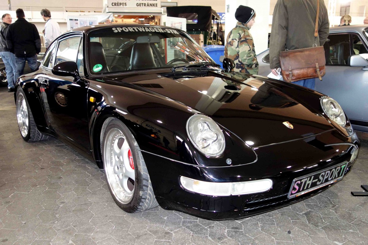dieser Porsche 993 stand zum Verkauf auf der Technorama in Kassel am 16.03.2014 